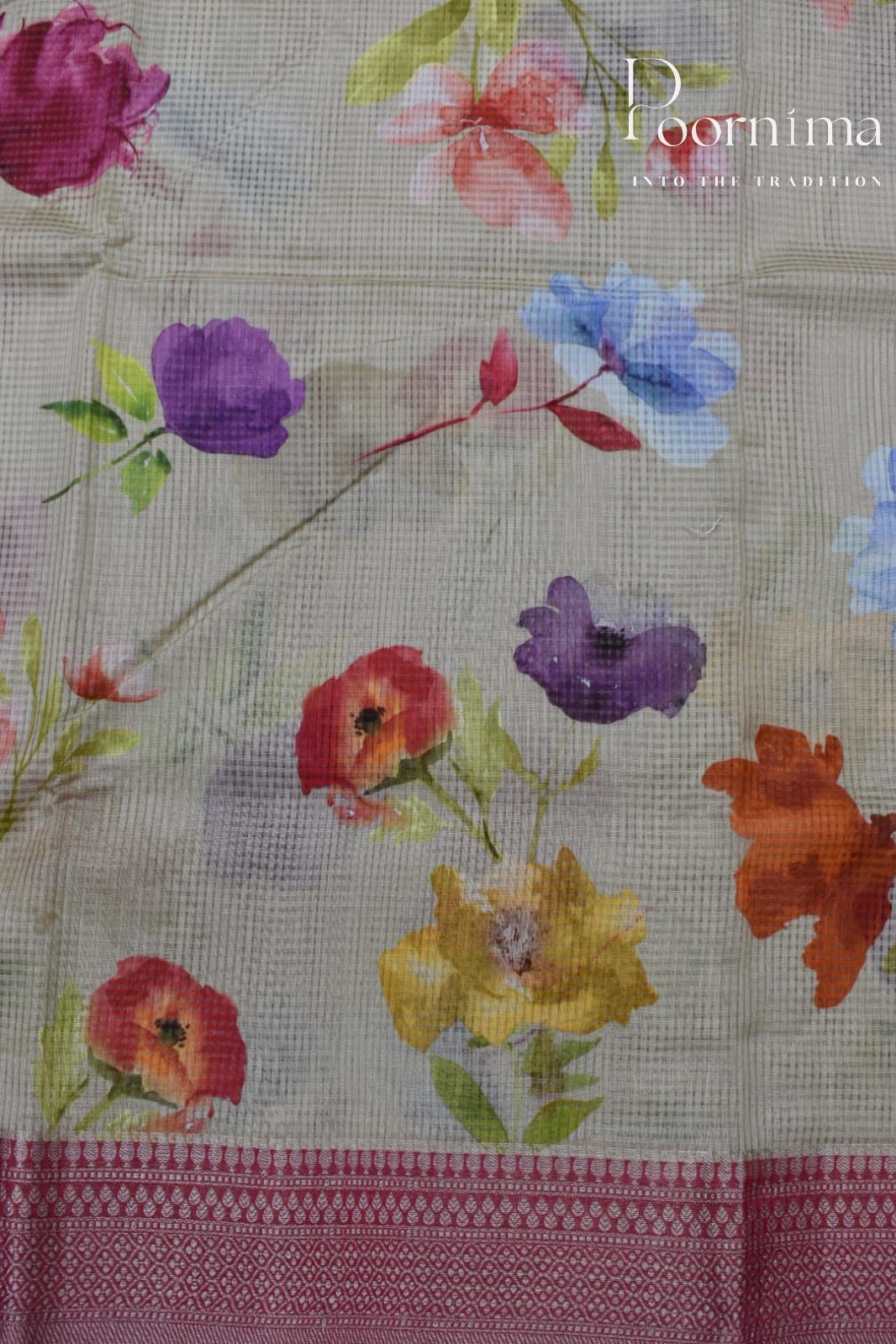 SAND BROWN- BANANA WEAVING SAREE