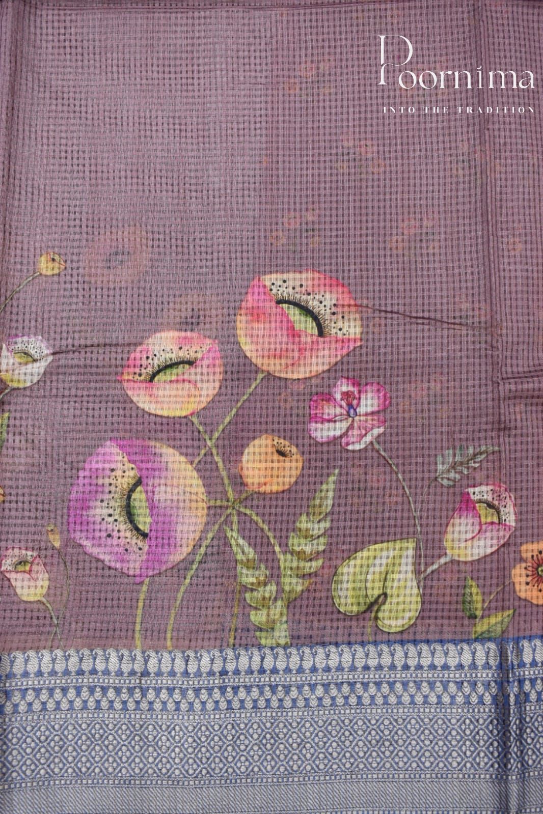 LIGHT JAMUN- BANANA WEAVING SAREE