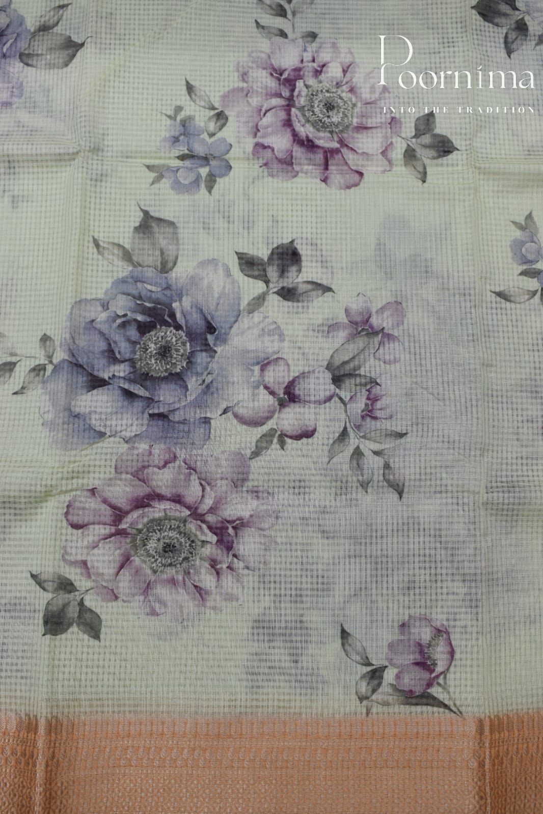 CREAM- BANANA WEAVING SAREE