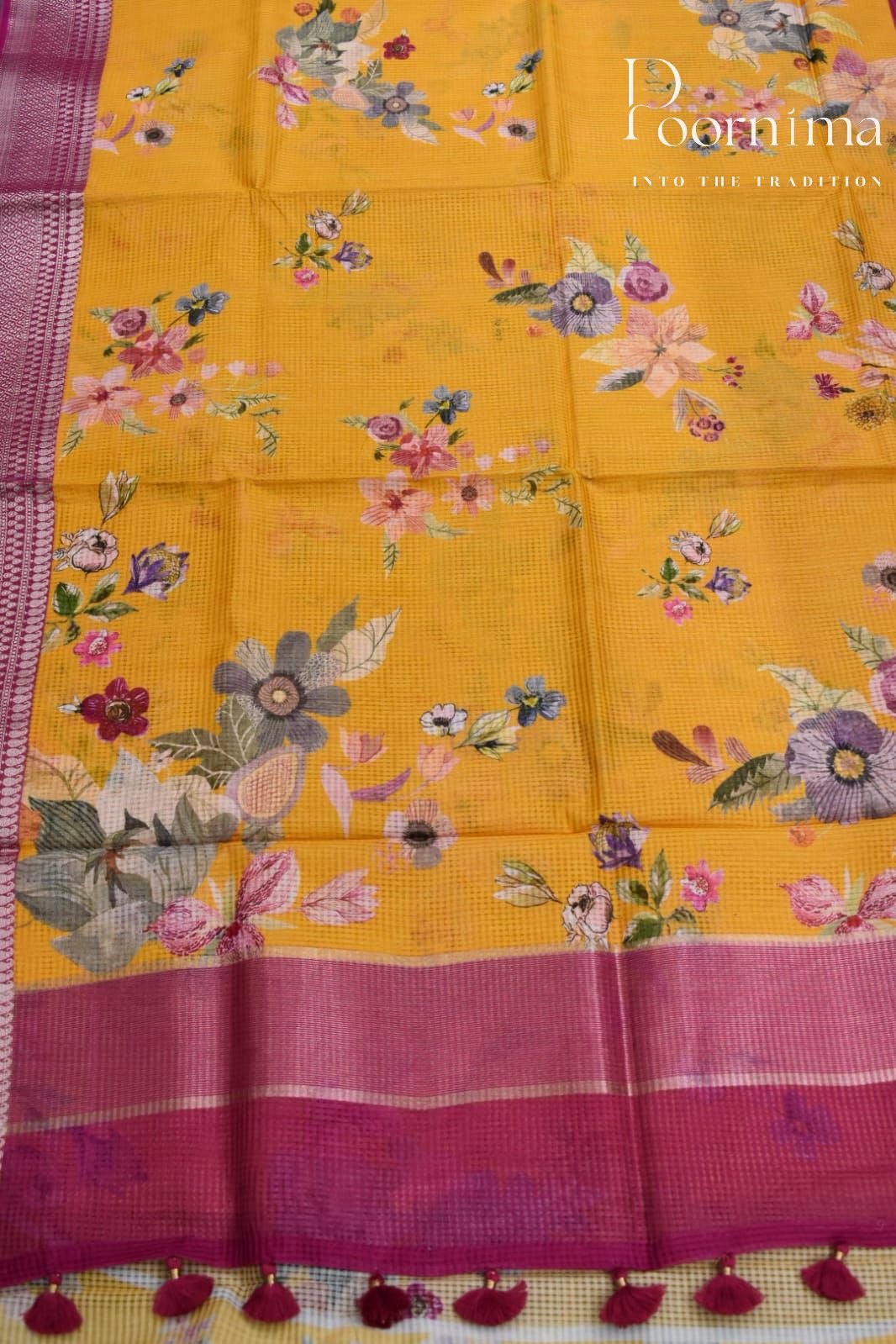 YELLOW- BANANA WEAVING SAREE