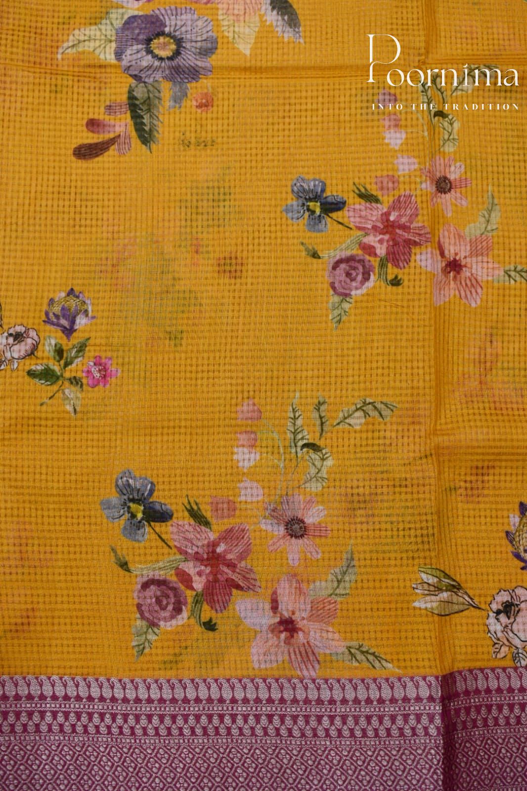 YELLOW- BANANA WEAVING SAREE