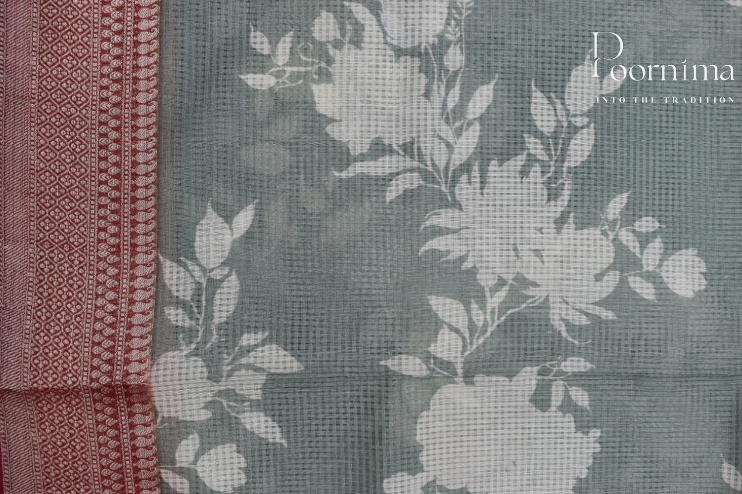 FERN GREEN- BANANA WEAVING SAREE