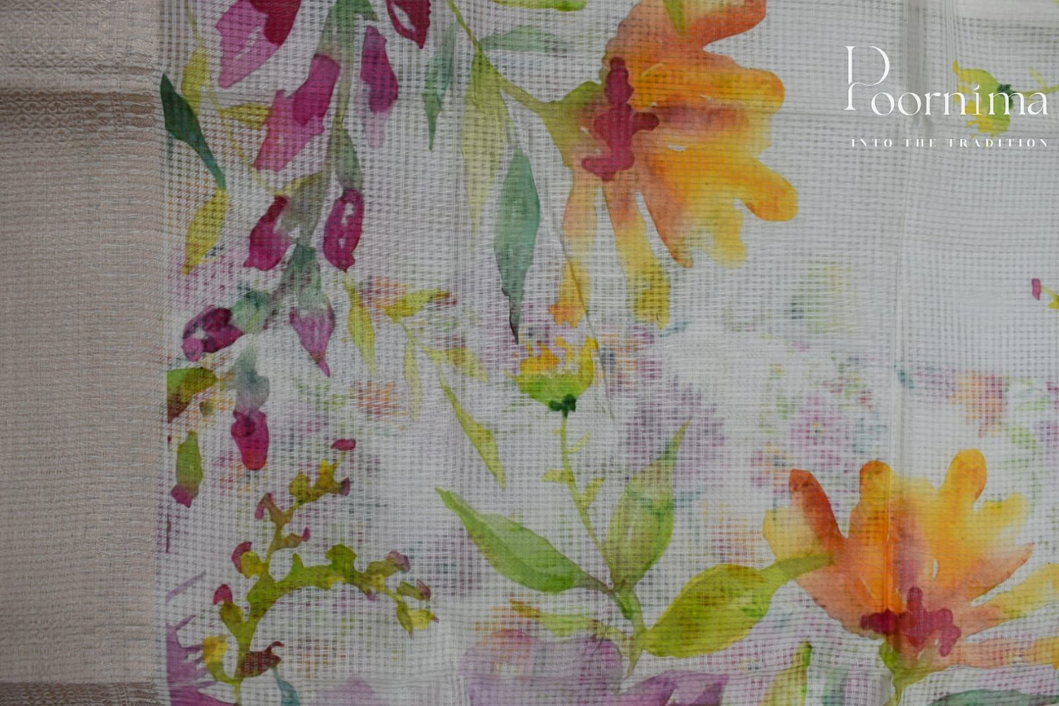 WHITE- BANANA WEAVING SAREE