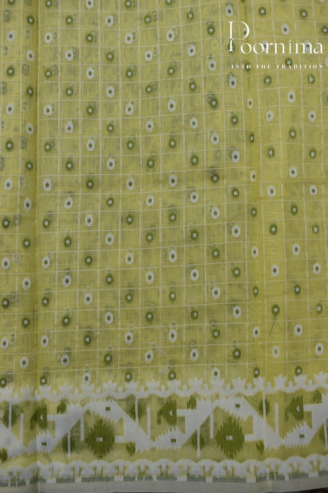 YELLOW- JAMDANI SAREE