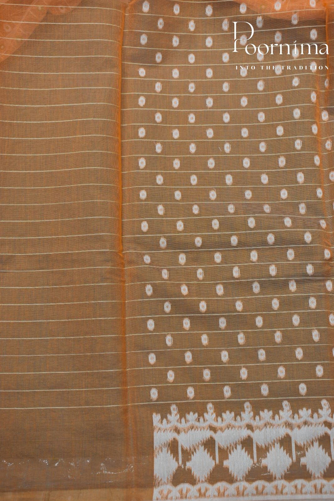 ORANGE- JAMDANI SAREE