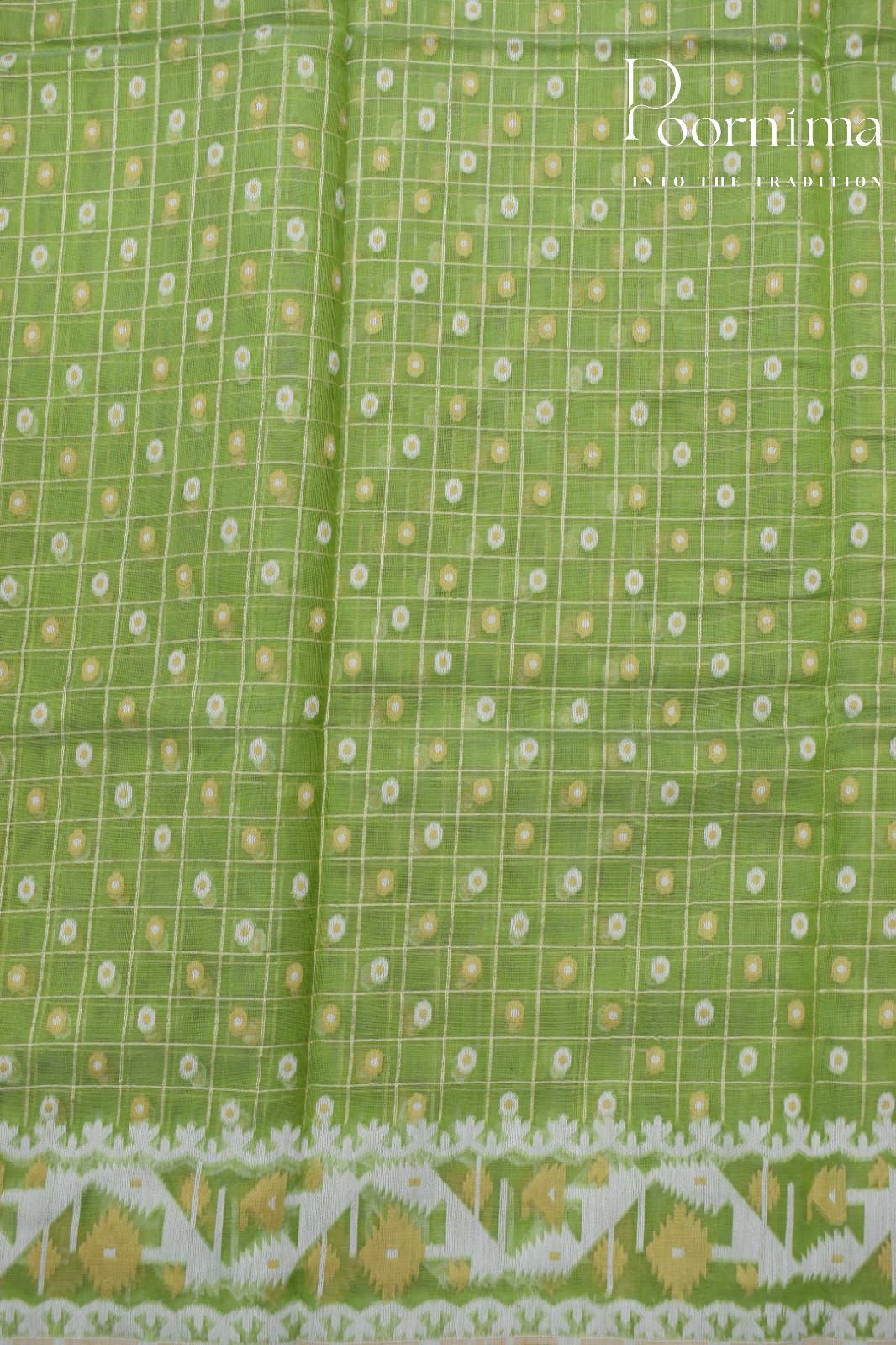 MEHANDI GREEN- JAMDANI SAREE