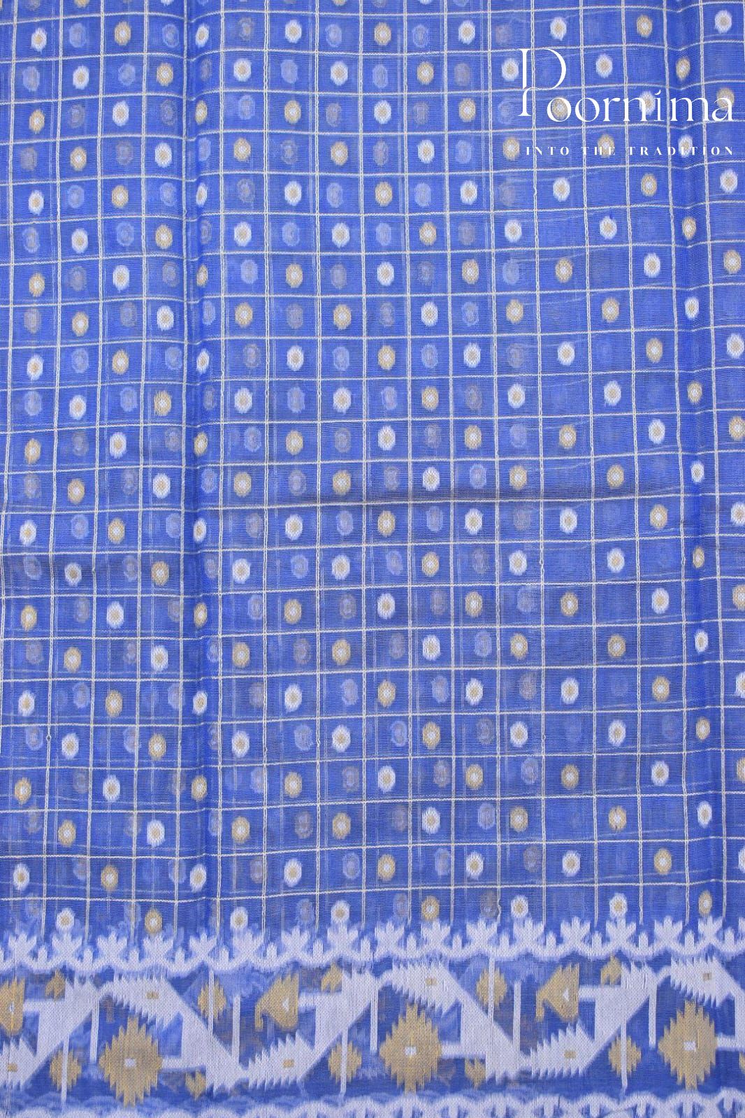 BLUE- JAMDANI SAREE