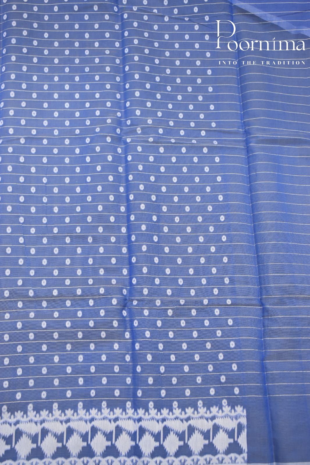 BLUE- JAMDANI SAREE