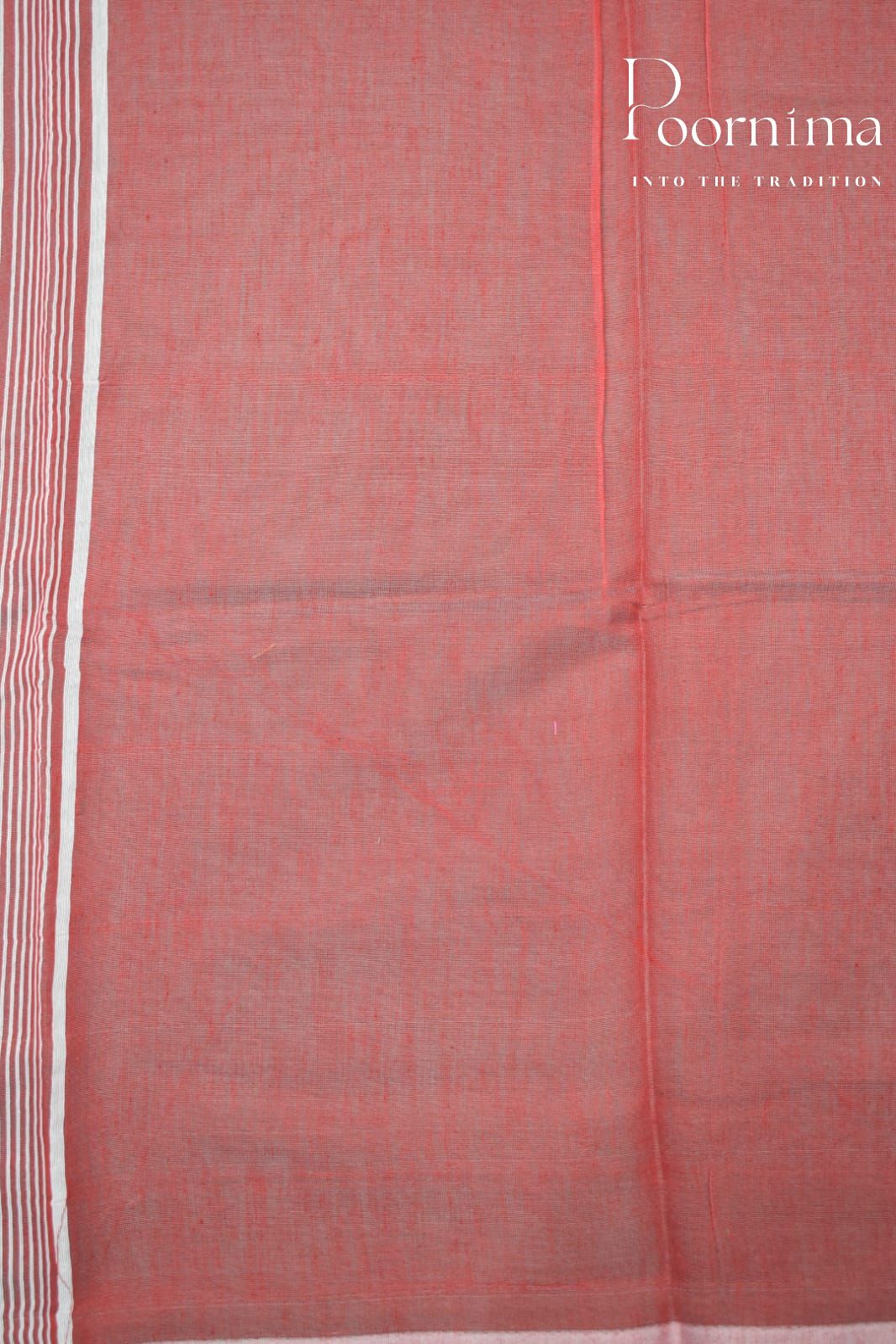 LIGHT RED- JAMDANI SAREE