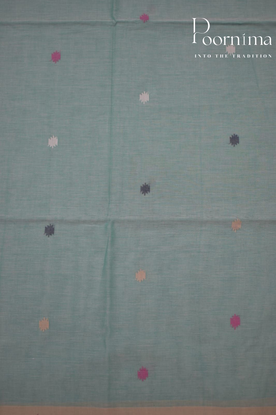 SEA GREEN- PURE JAMDANI SAREE