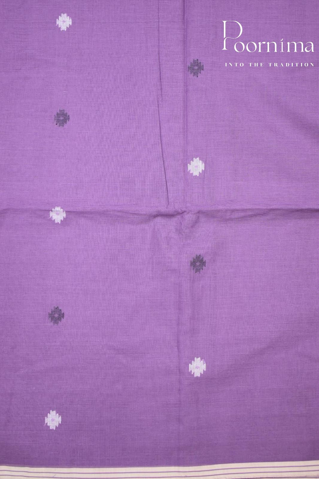 PURPLE- PURE JAMDANI SAREE