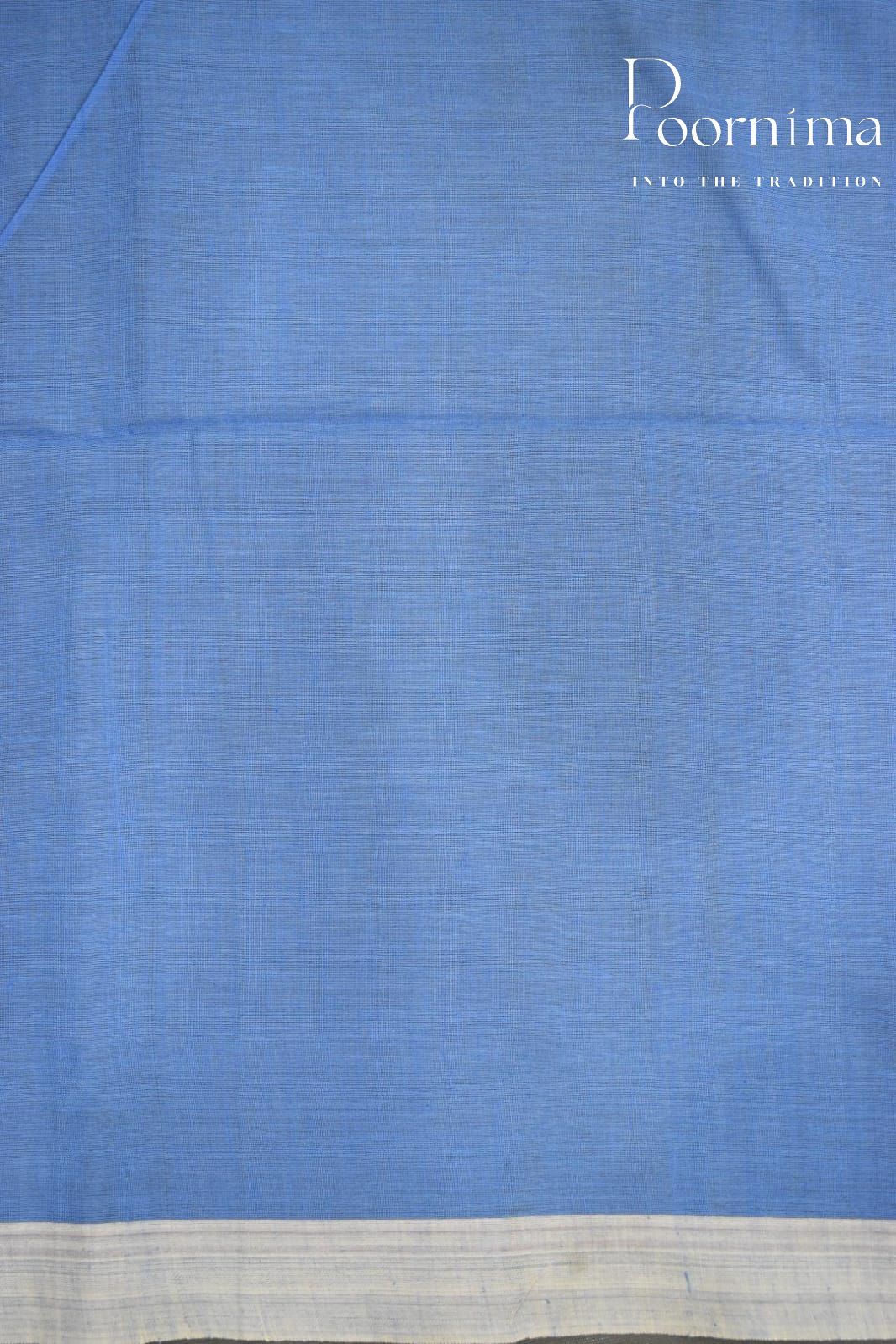 SKY BLUE- PURE JAMDANI SAREE