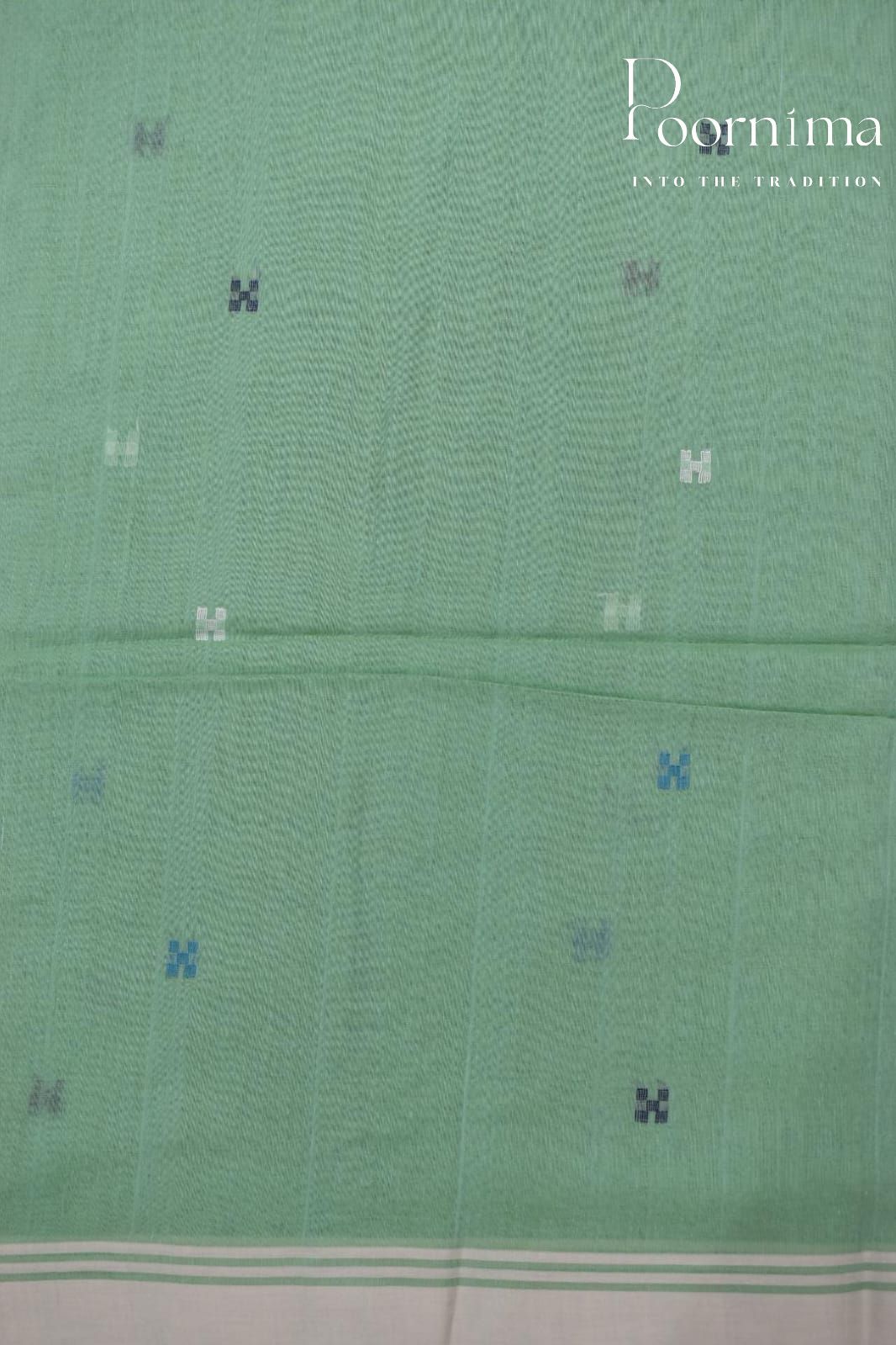 LIGHT GREEN- PURE JAMDANI SAREE