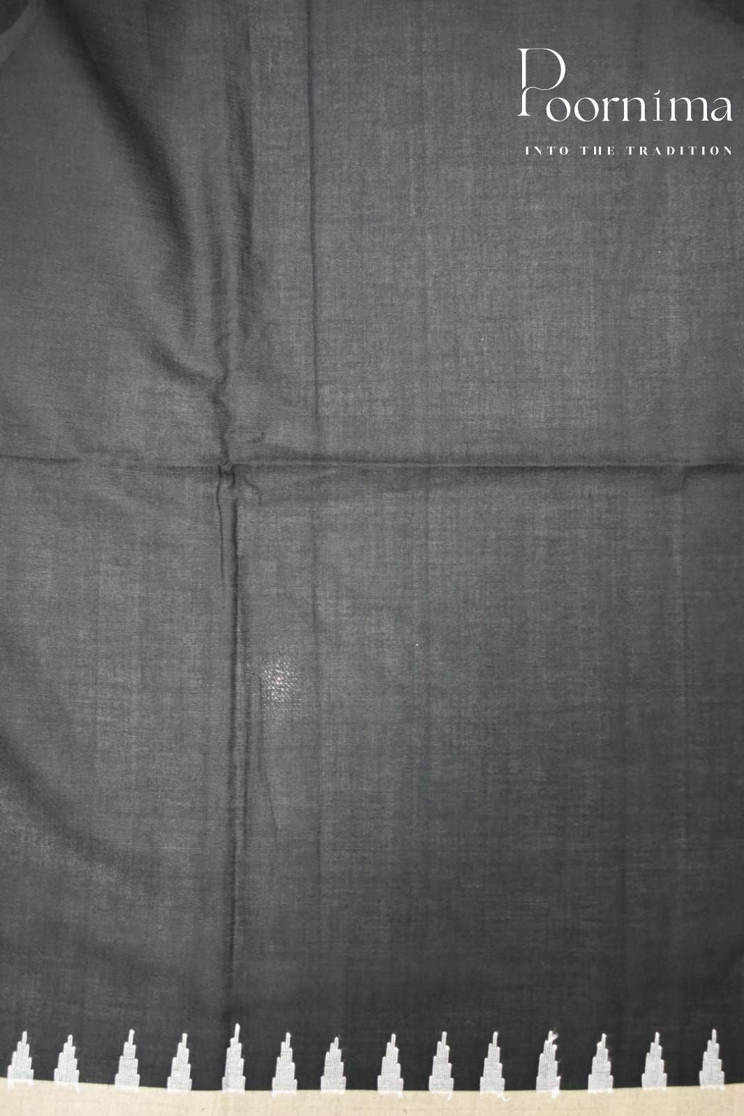 BLACK- PURE JAMDANI SAREE