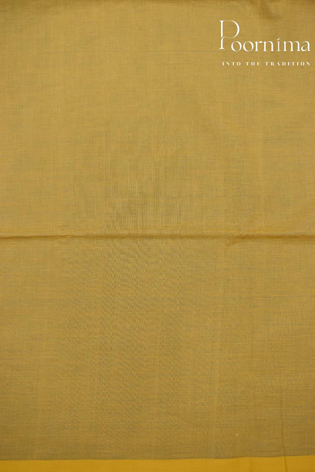 MUSTARD YELLOW- PURE JAMDANI SAREE