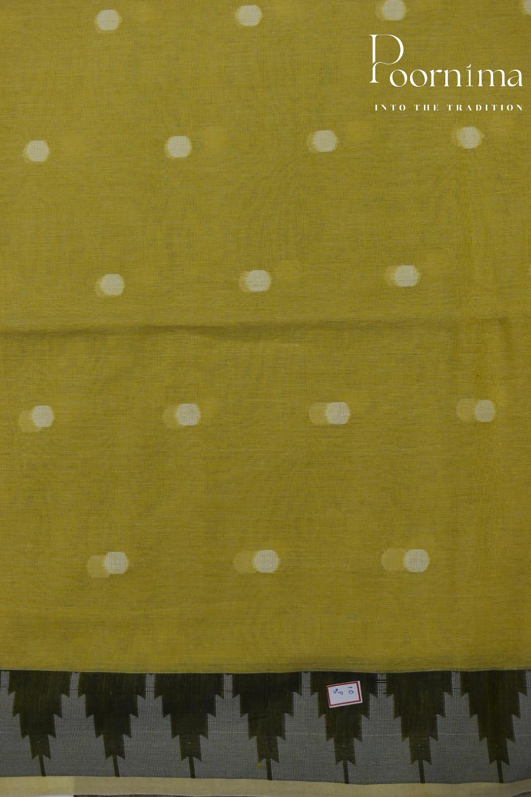 YELLOW- LINEN FANCY SAREE