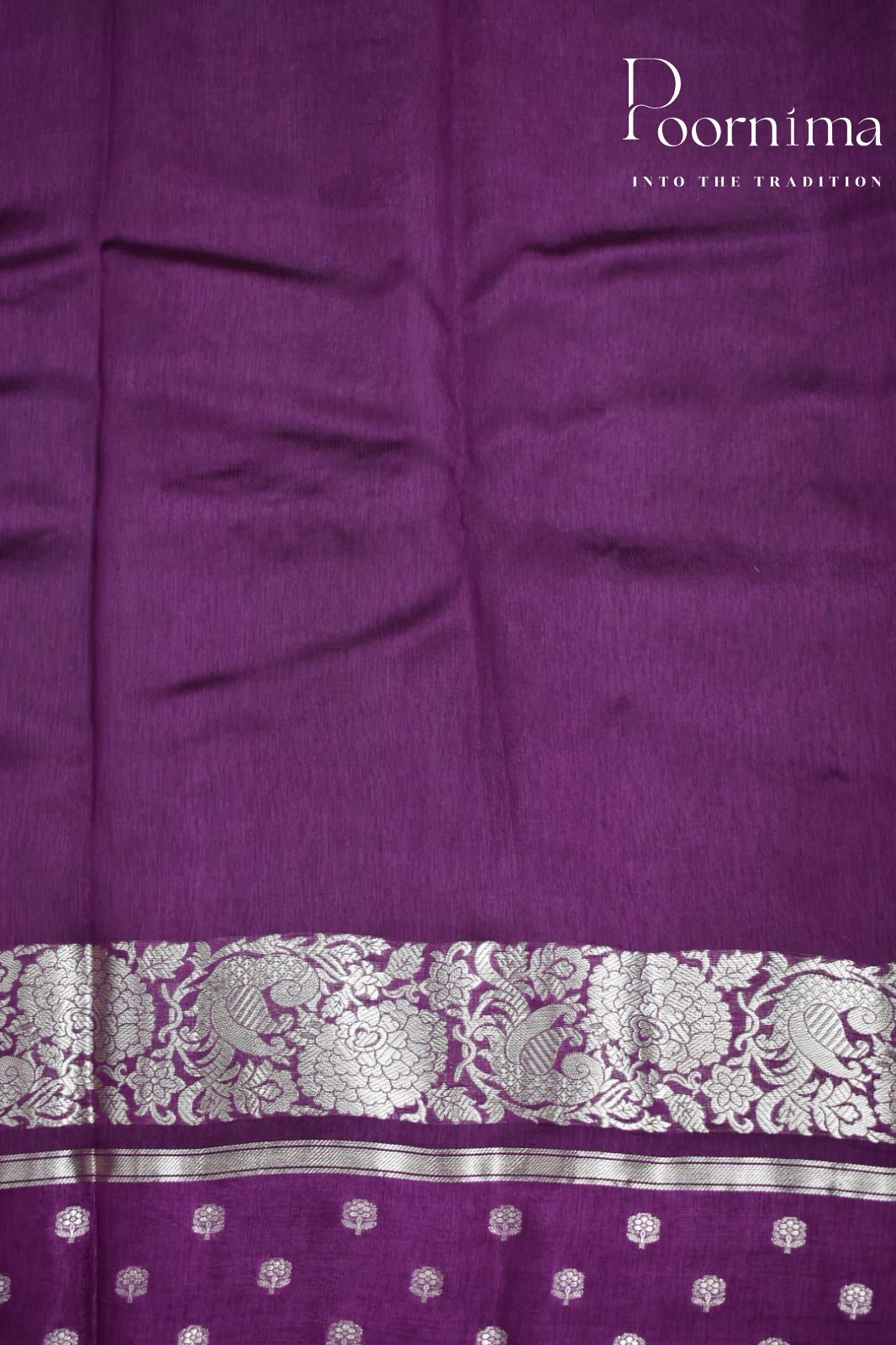 LIGHT PARROT GREEN- PURE BANARASI APPLIQUE WORK SAREE