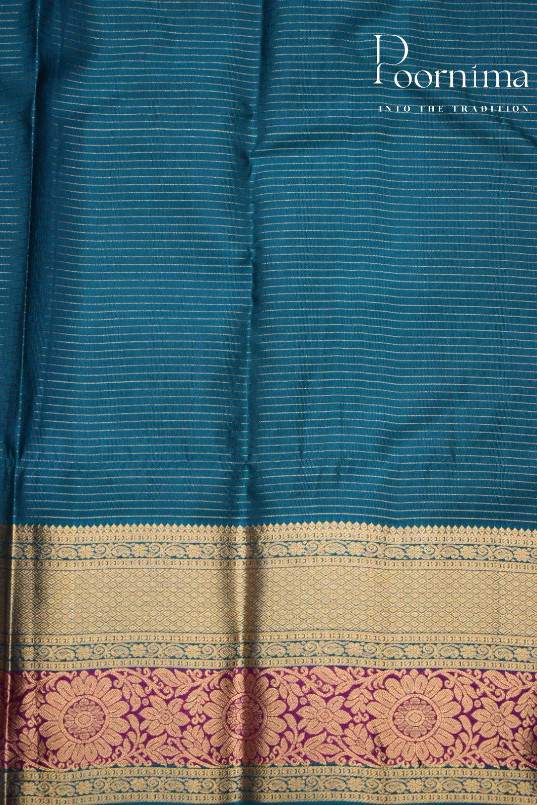 VIOLET- PURE KANJEEVARAM ORNI SILK SAREE