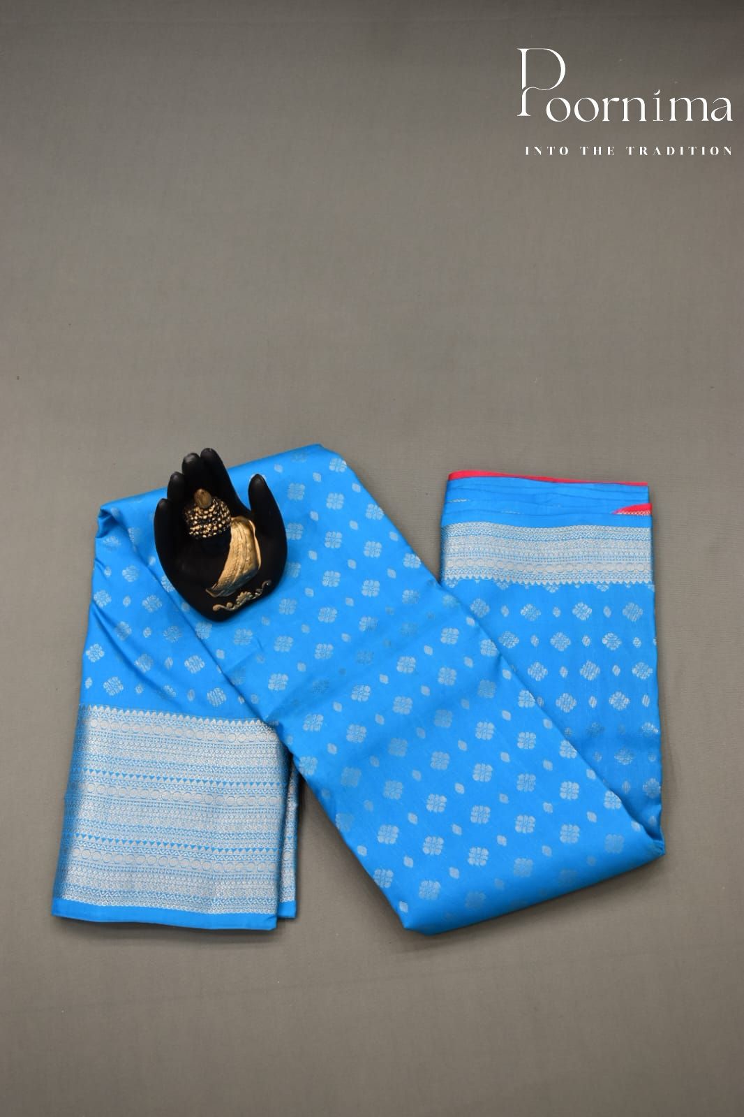 SKY BLUE- PURE KANJEEVARAM ORNI SILK SAREE