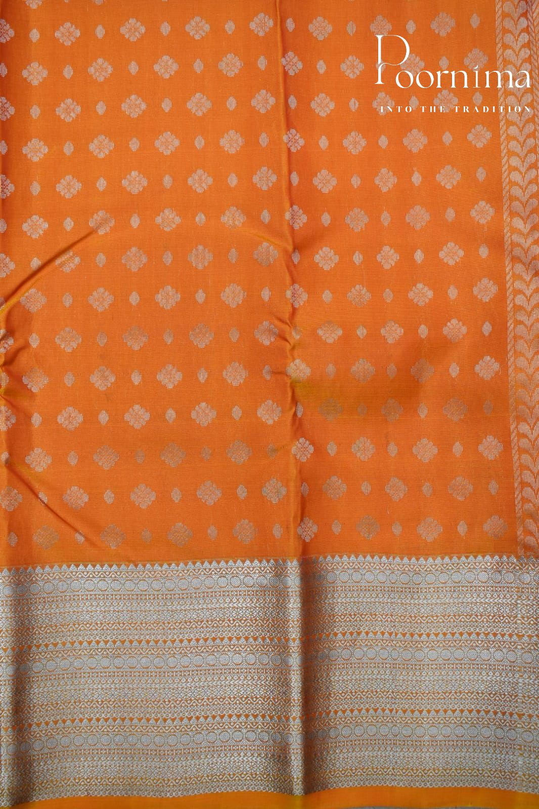 ORANGE- PURE KANJEEVARAM ARNI SILK SAREE