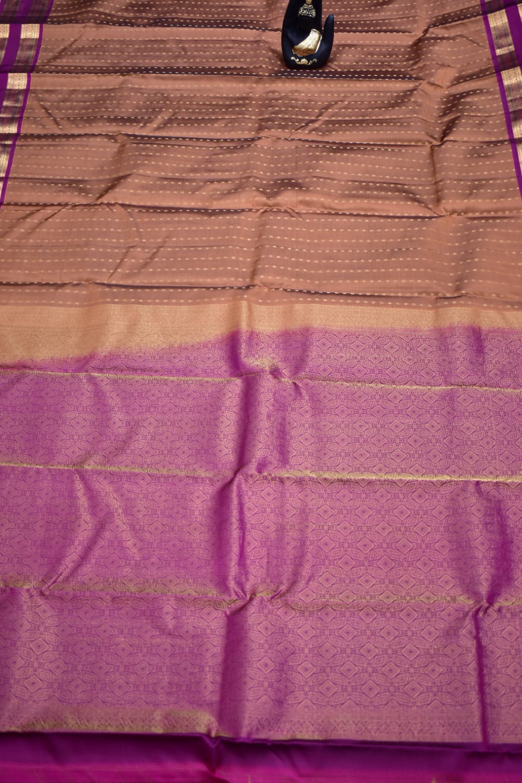 RUST RED- PURE KANJEEVARAM ARNI SILK SAREE
