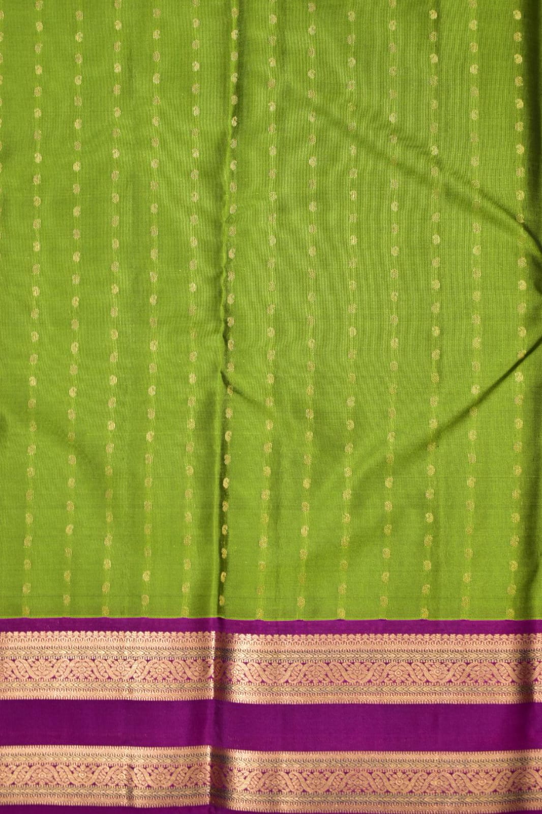 PARROT GREEN- PURE KANJEEVARAM ARNI SILK SAREE