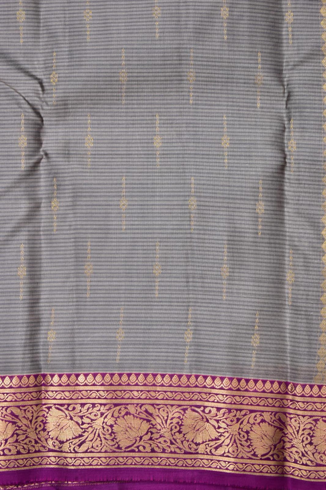 GREY- PURE KANJEEVARAM ARNI SILK SAREE