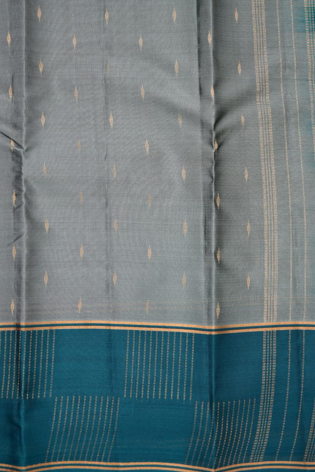 GREY- PURE KANJEEVARAM ARNI SILK SAREE