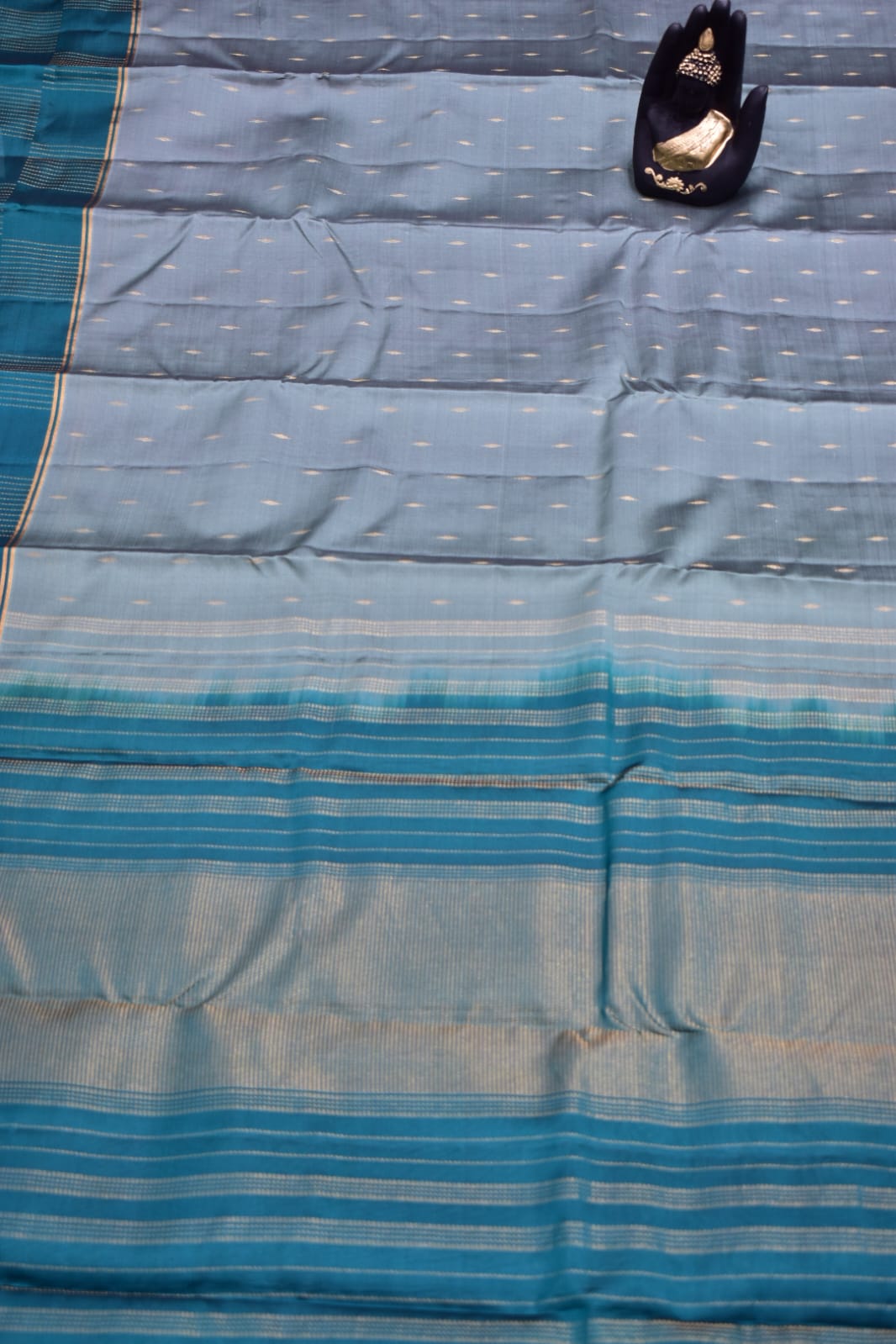 GREY- PURE KANJEEVARAM ARNI SILK SAREE