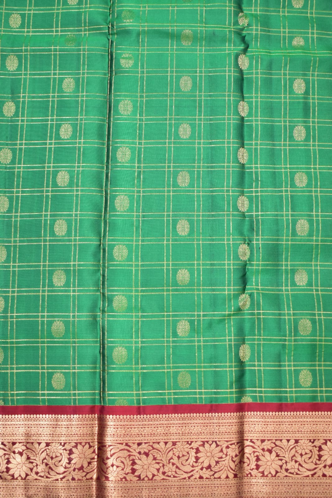 PARROT GREEN- PURE KANJEEVARAM ARNI SILK SAREE