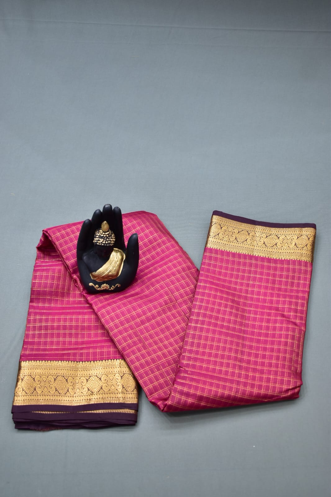 ROSE RED- PURE KANJEEVARAM ARNI SILK SAREE