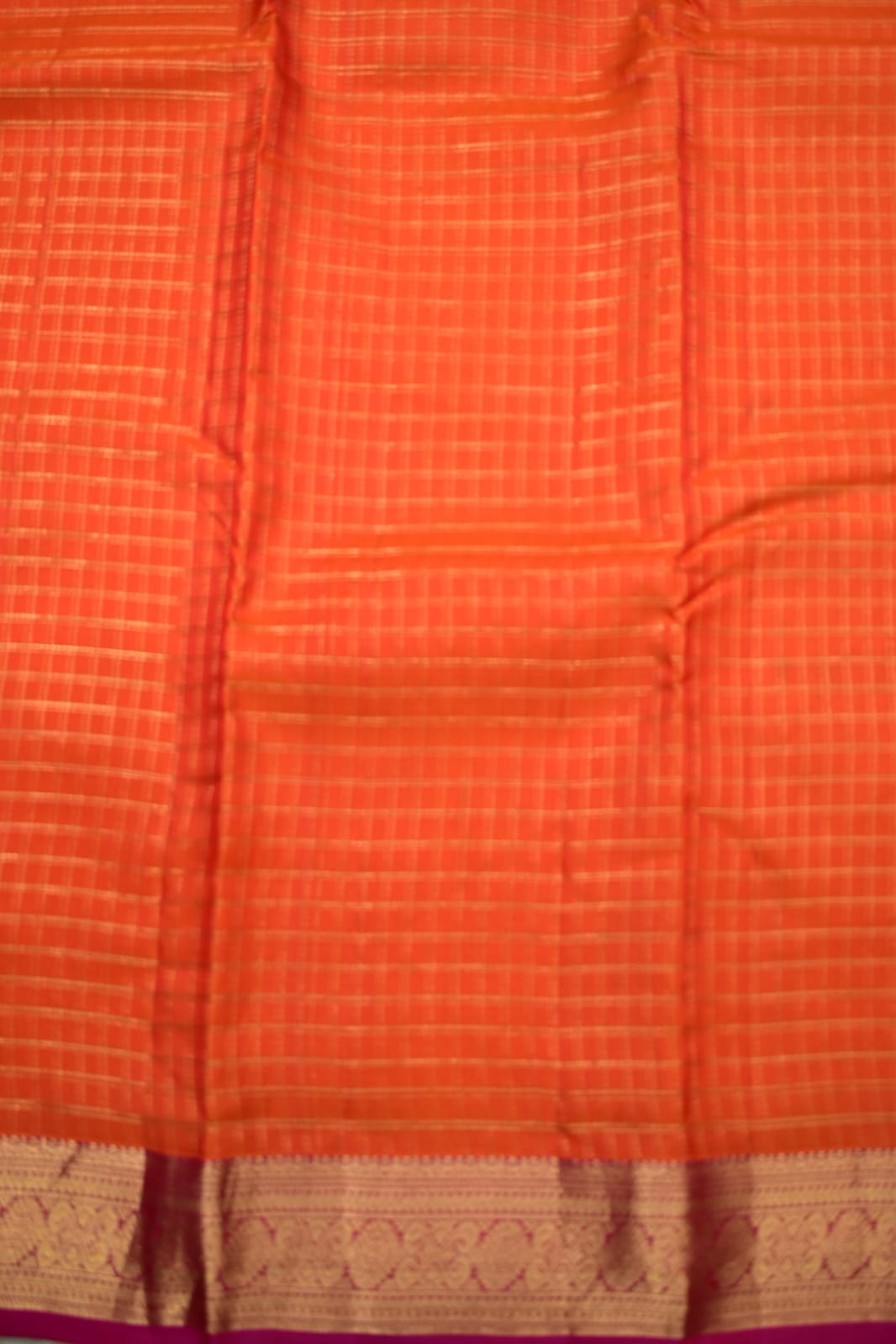 ORANGE- PURE KANJEEVARAM ARNI SILK SAREE
