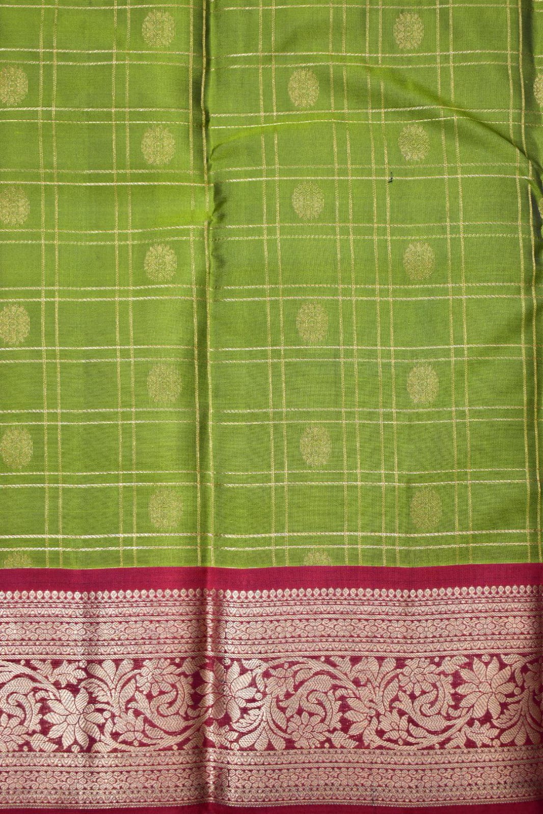 OLIVE GREEN- PURE KANJEEVARAM ARNI SILK SAREE