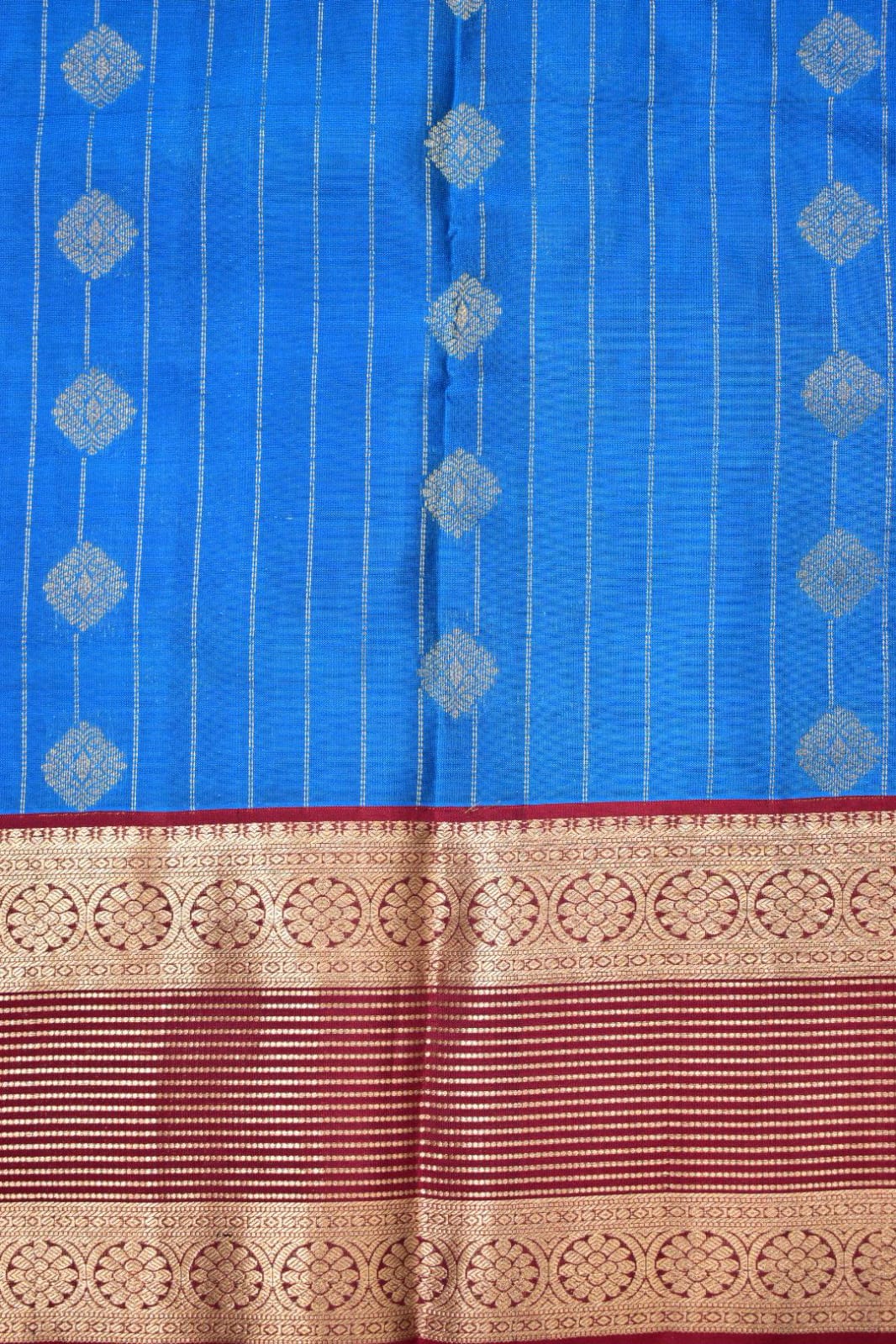 SKY BLUE- PURE KANJEEVARAM ARNI SILK SAREE