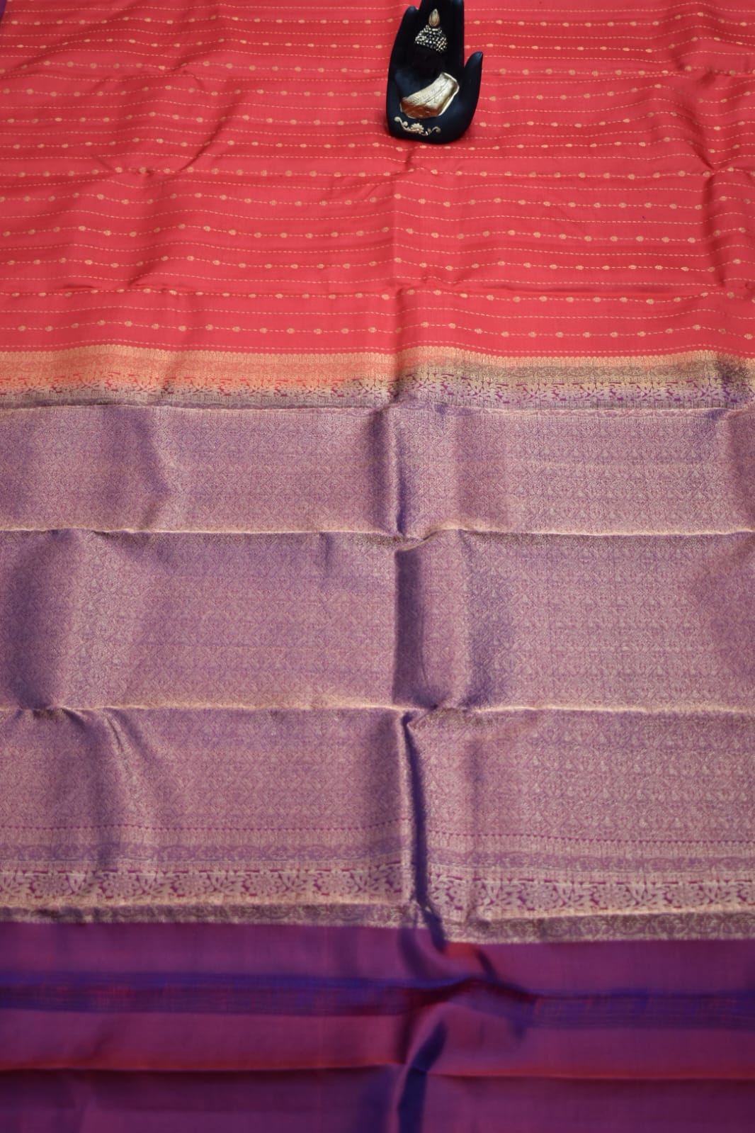 TOMATO RED- PURE KANJEEVARAM ARNI SILK SAREE