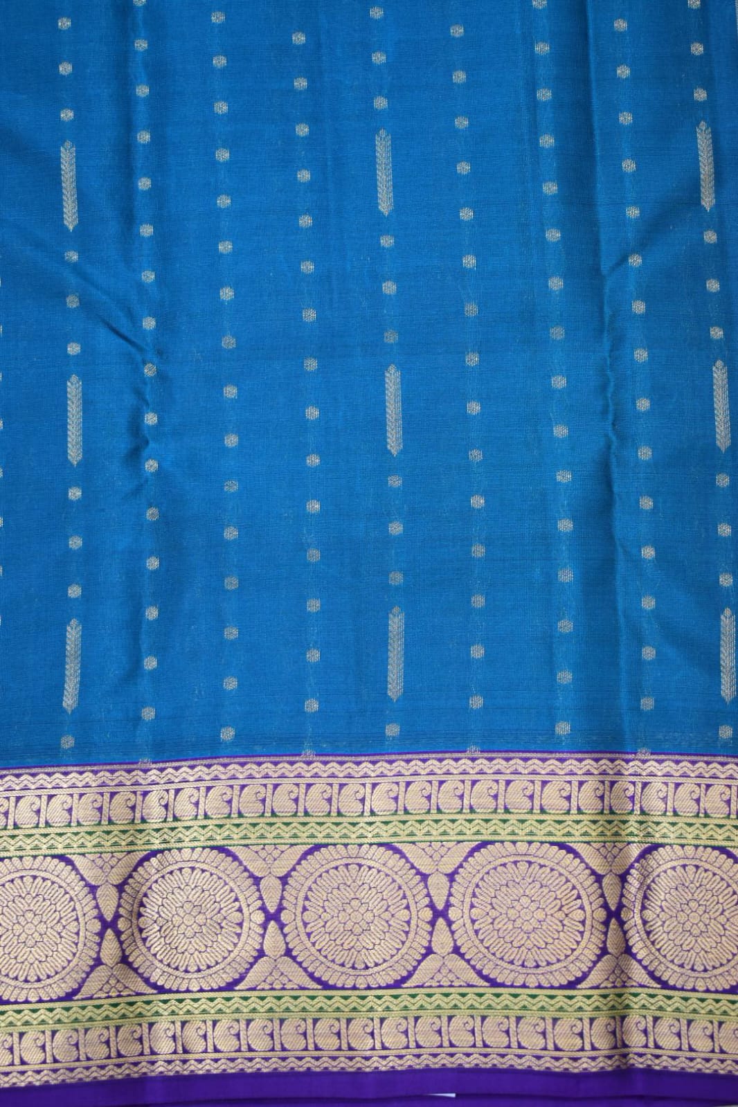 TEAL GREEN- PURE KANJEEVARAM ARNI SILK SAREE