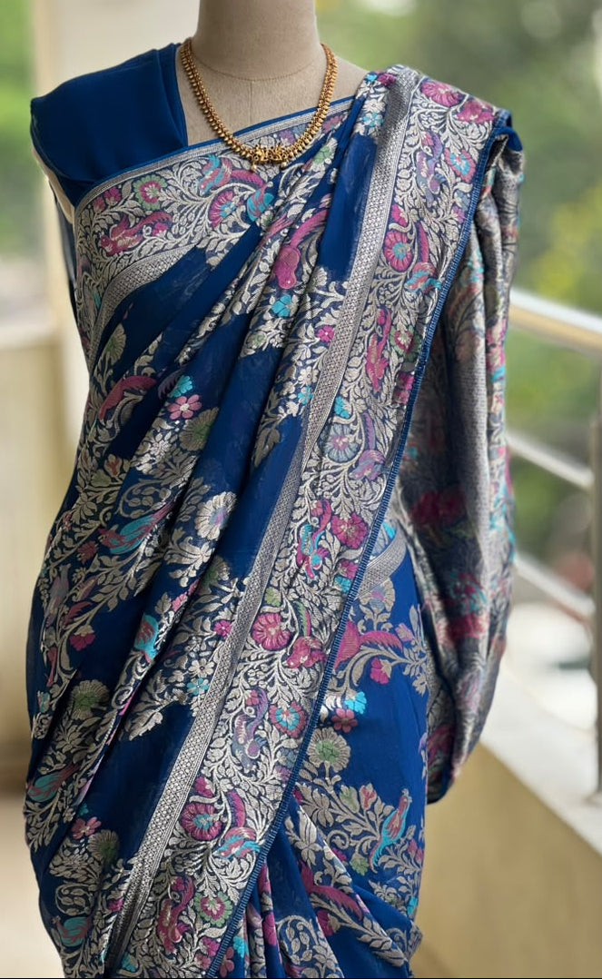 KORA GEORGETTE SAREE