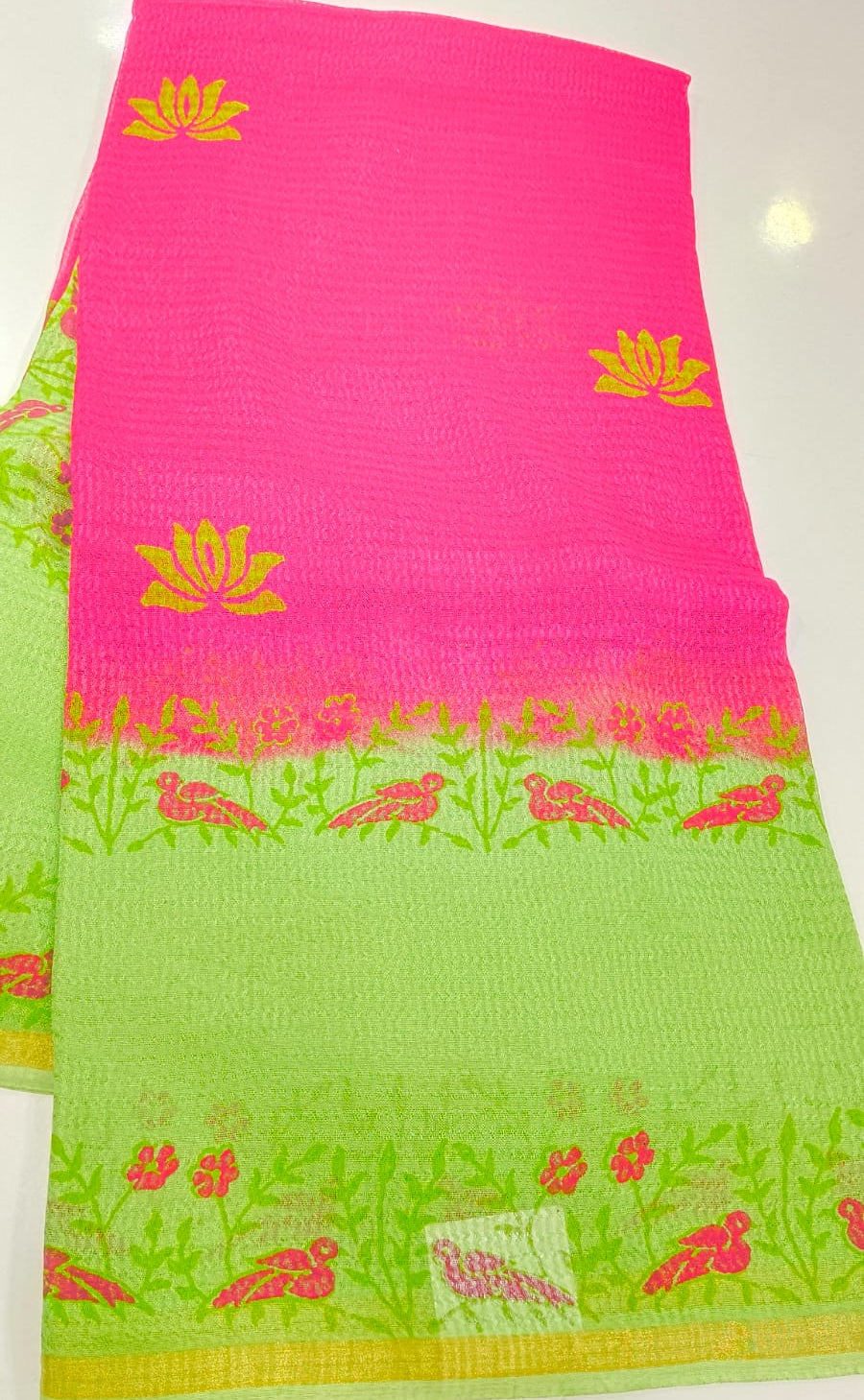 CHECKS GEORGETTE SAREE