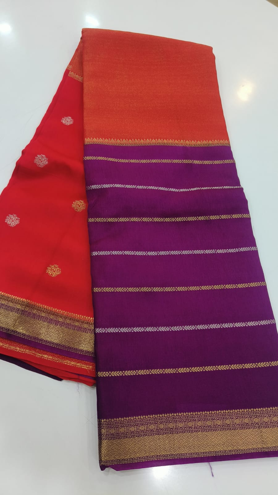 SHIMMER CRAPE SAREE