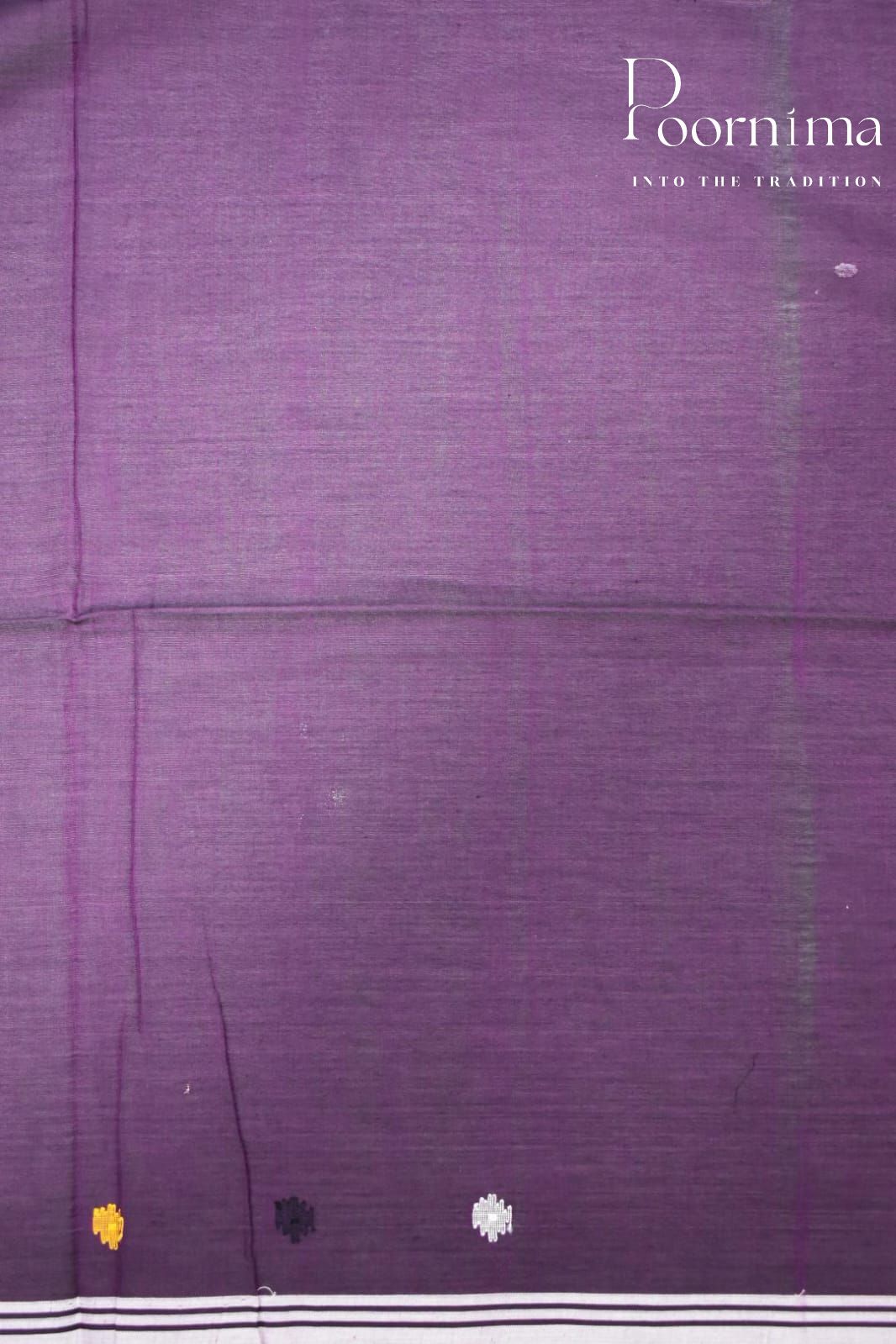 DARK PURPLE- PURE JAMDANI SAREE