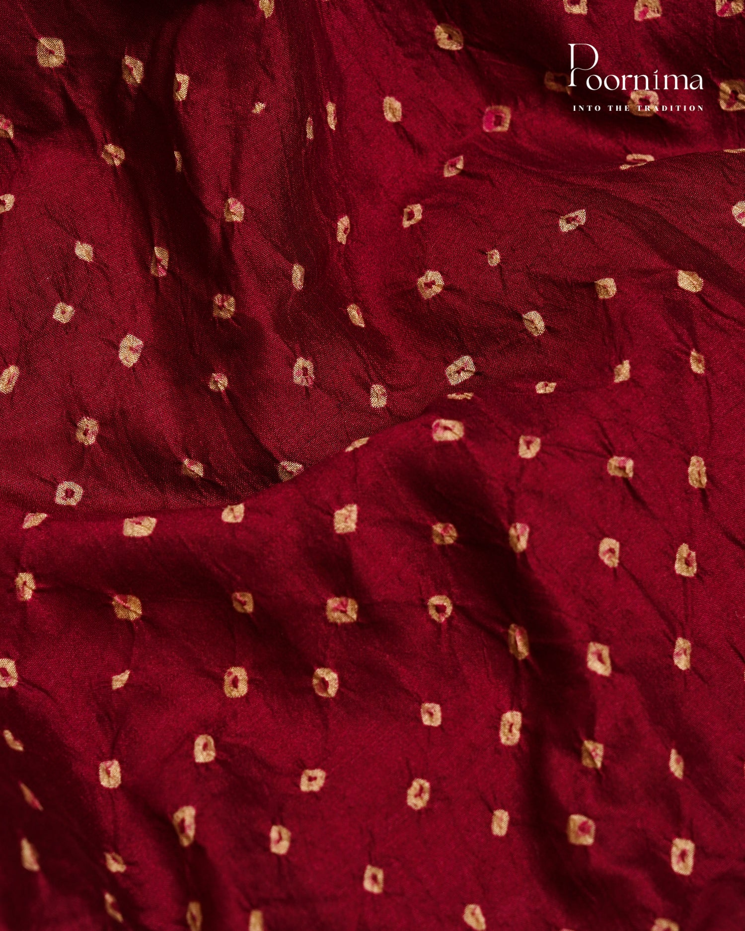 GICHA TUSSAR WITH BANDINI DYING IN MAGENTA COLOUR