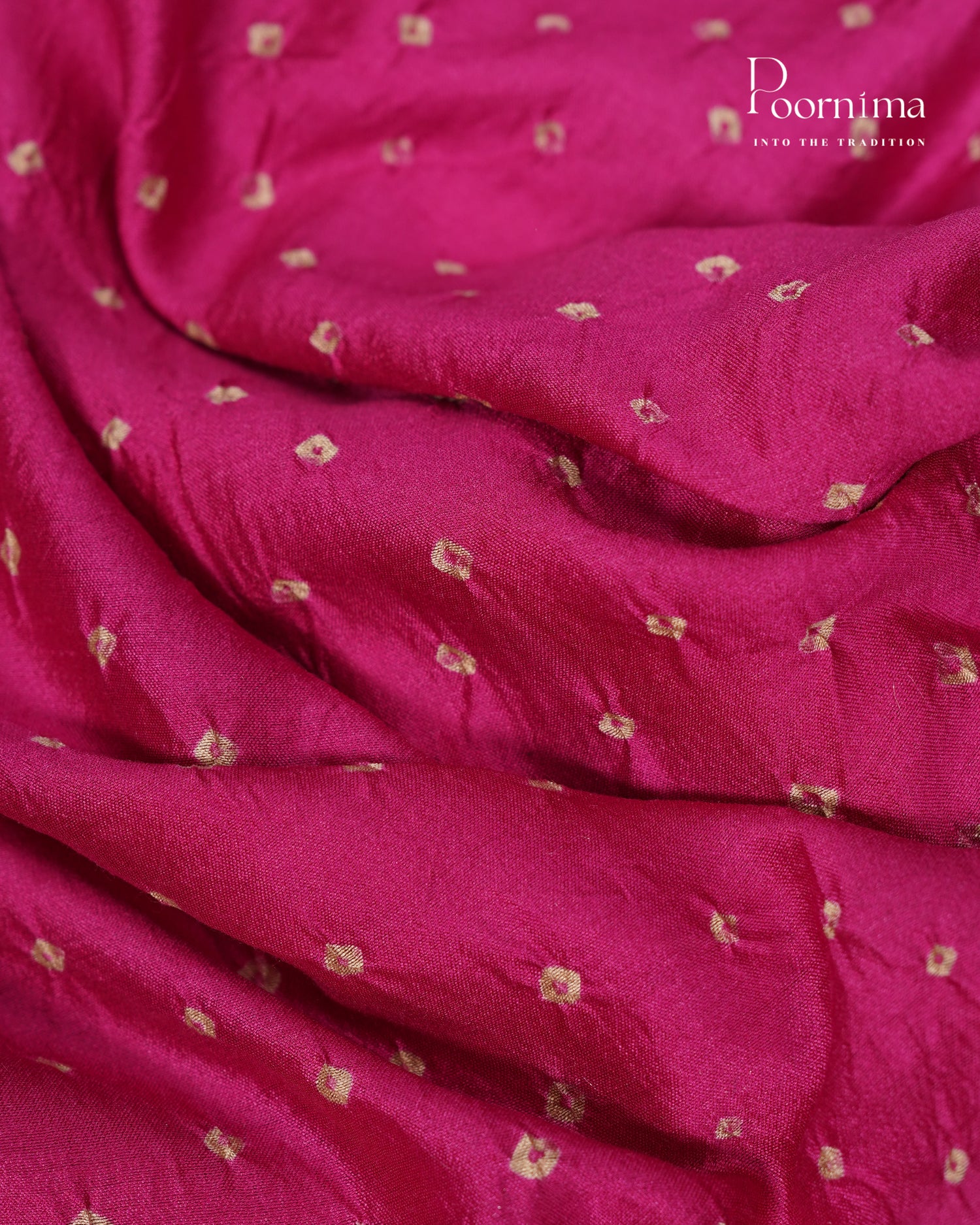 GICHA TUSSAR WITH BANDINI DYING IN PINK COLOUR