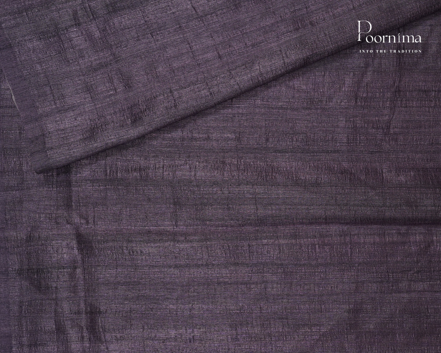 PURPLE - SEMI TUSSAR SAREE WITH ALLOVER DIGITAL PRINTS AND FOIL PRINTS