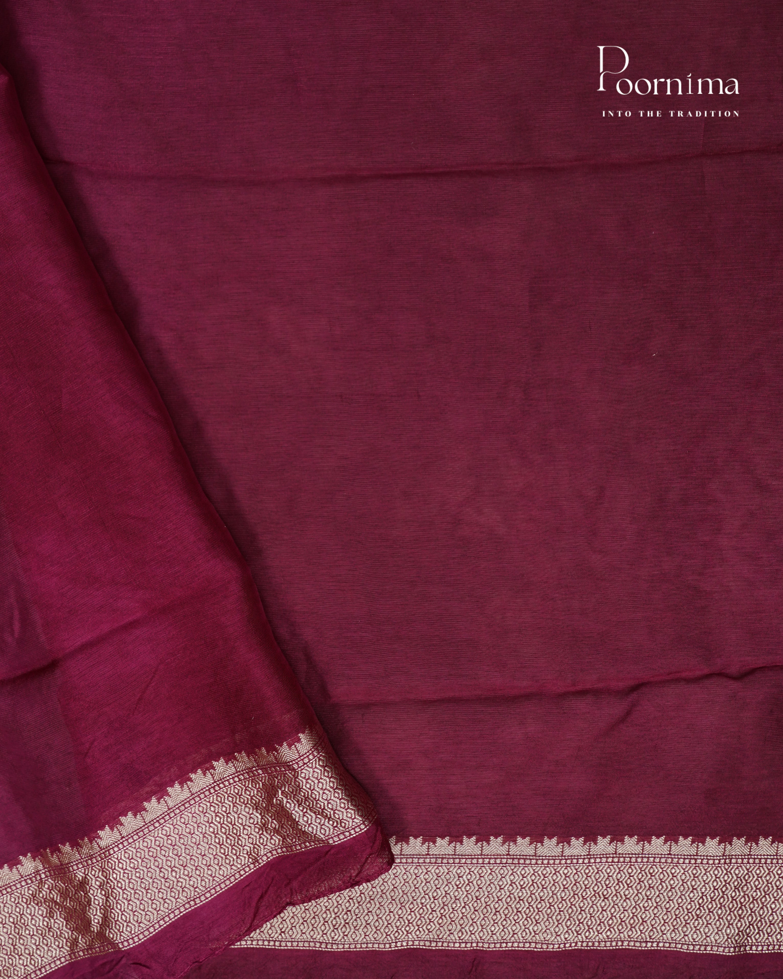 TUSSAR GEORGETTE SAREE IN MAROON COLOUR