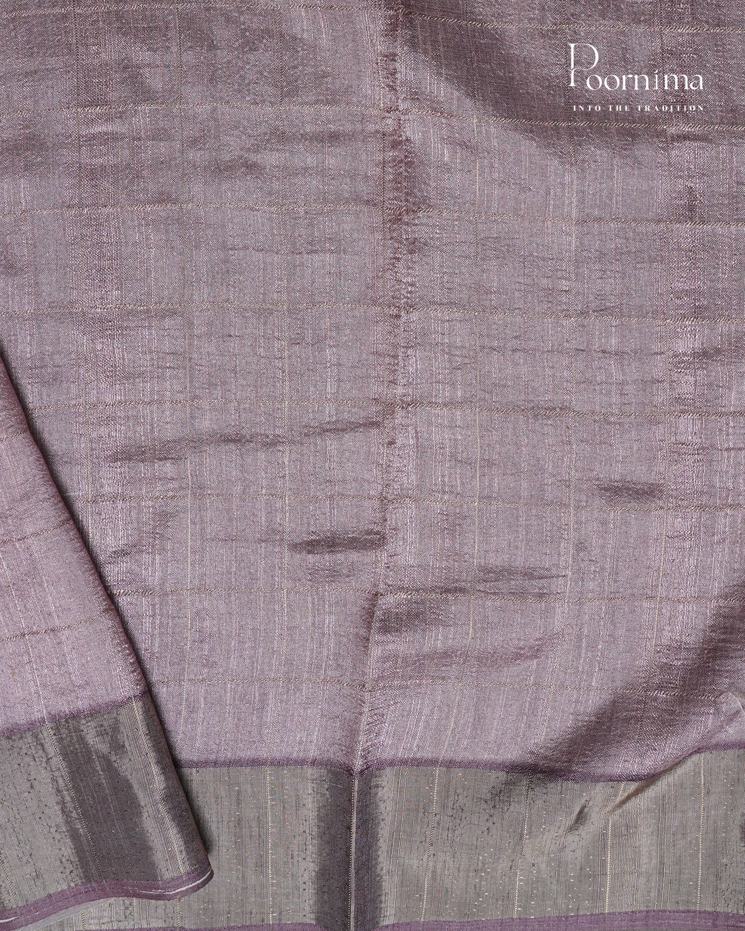 BABY PINK & ONION PINK - SEMI TUSSAR SAREE WITH ALLOVER PRINT, ZARI CHECKS AND ZARI BORDER