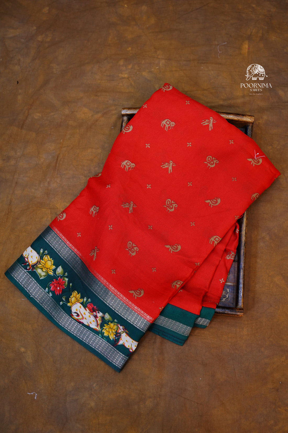 DOLA SILK SAREE - RED