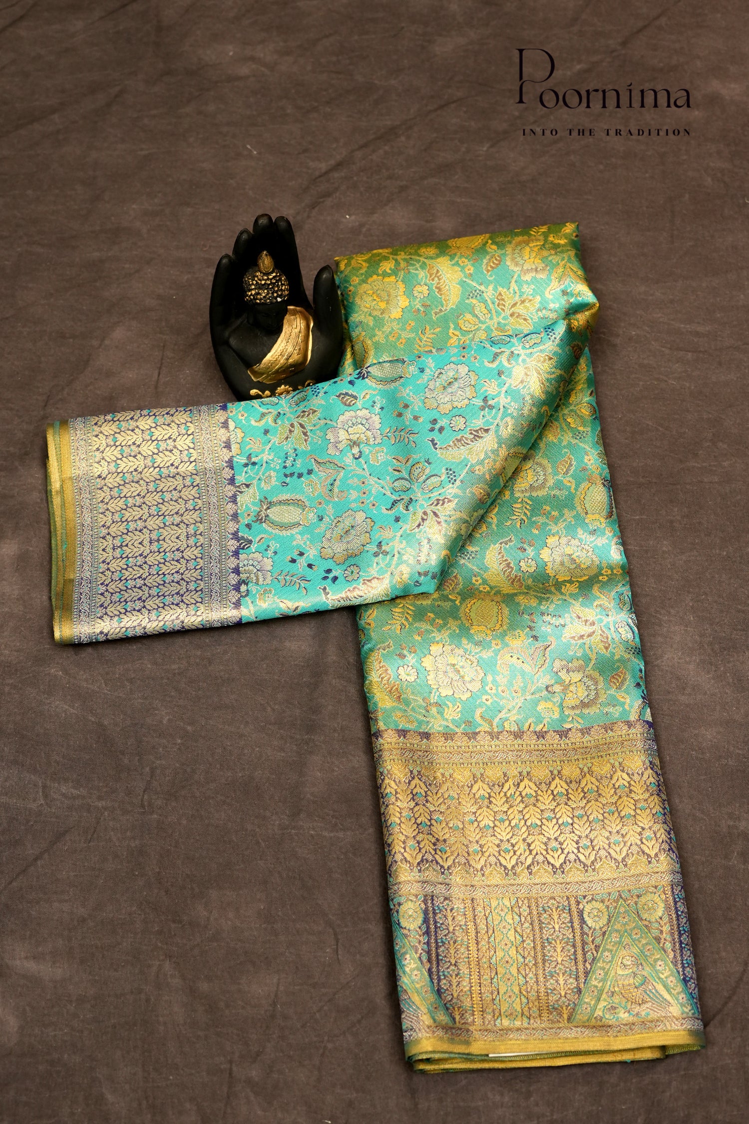 VINTAGE KANJEEVARAM-SEA GREEN