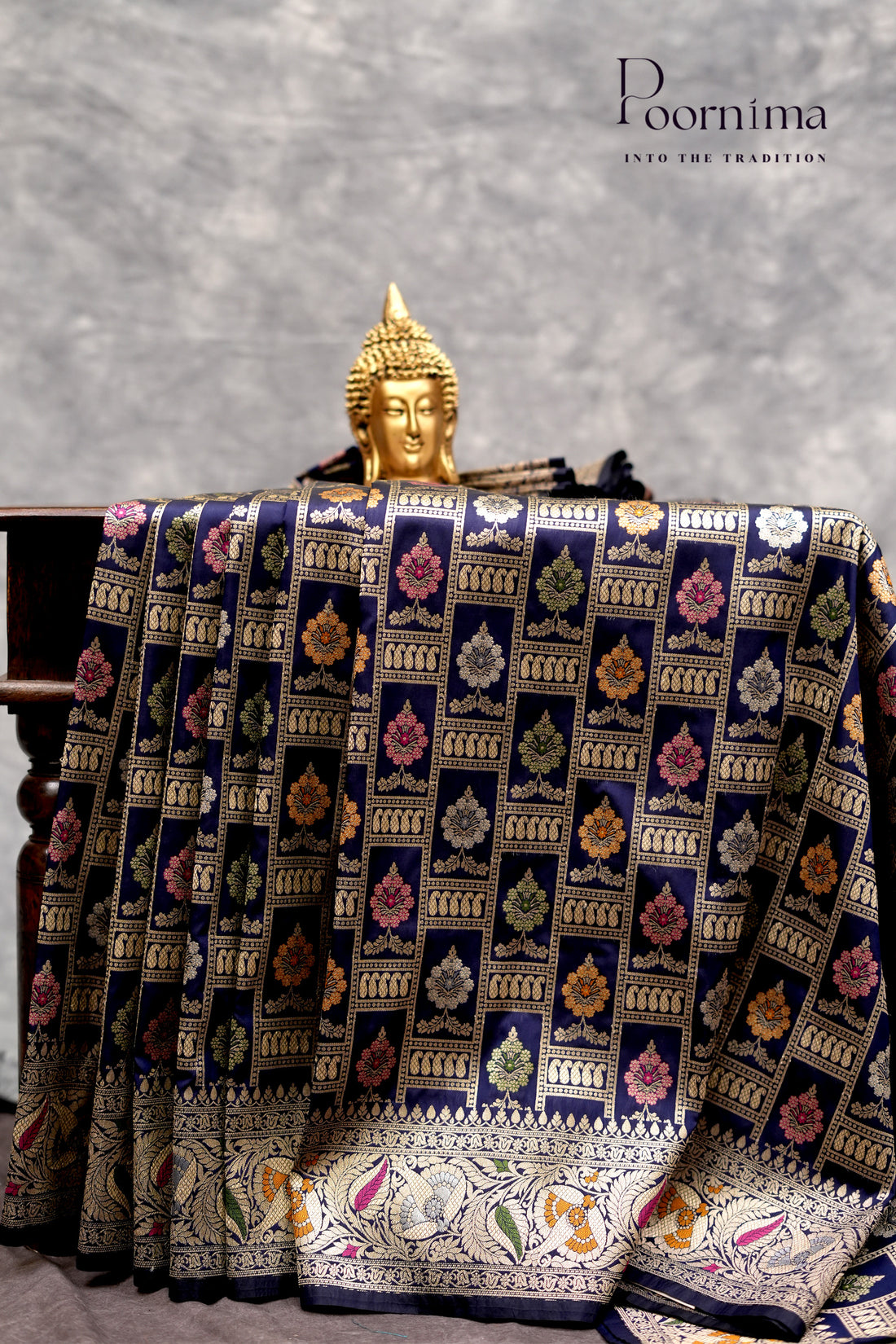 BENARASI PATTU- BLUE