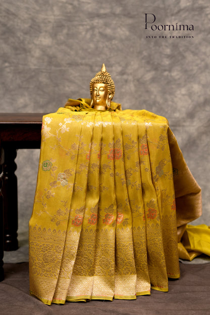 BENARASI PATTU- SUNFLOWER