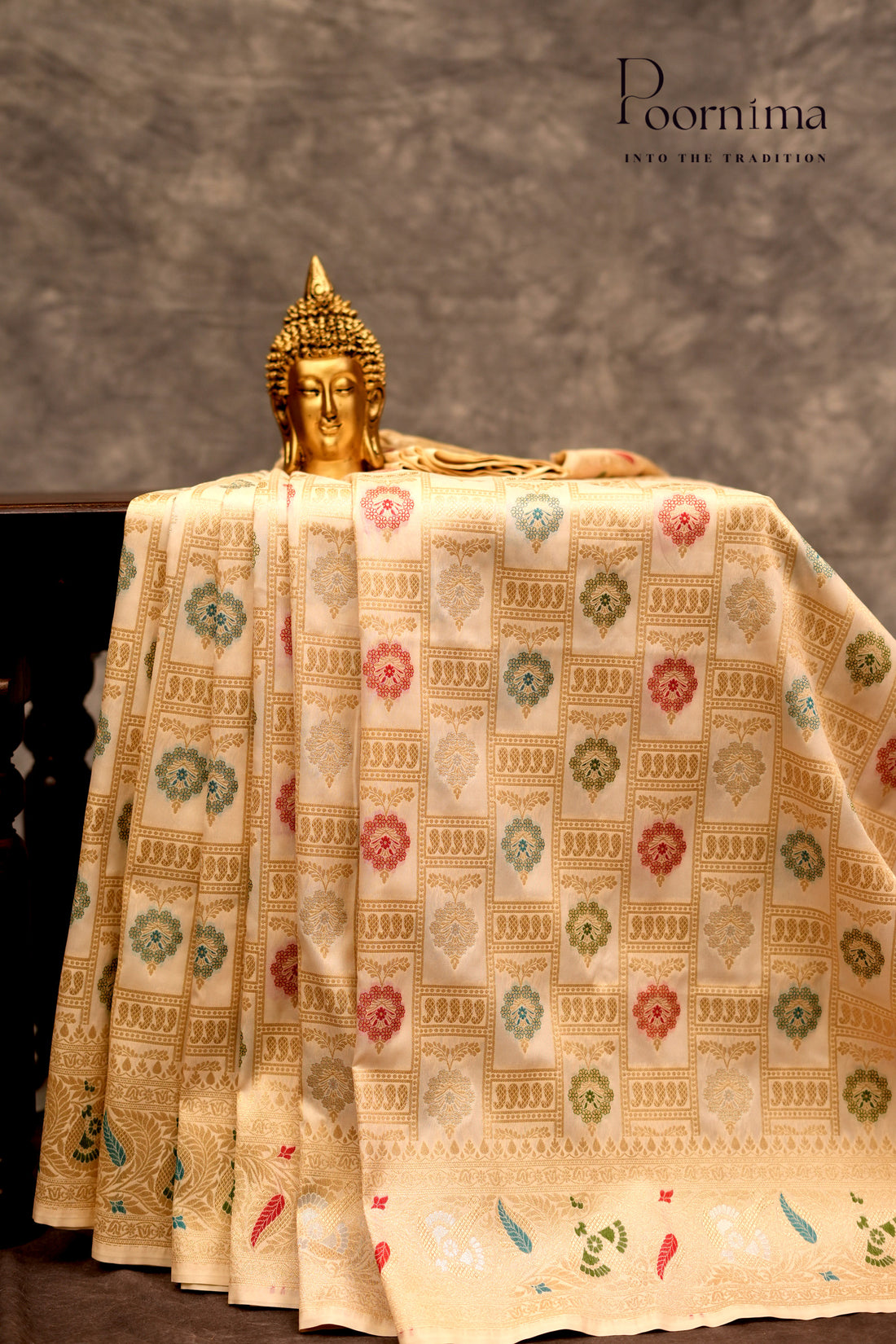 BENARASI PATTU- CREAM